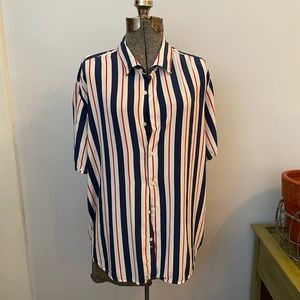 Denim & Flower Ricky Singh Casual Button Front Shirt - Size XL